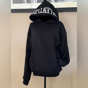NWT- in BAG- TALENTLESS Men’s Black Embroidered Hoodie